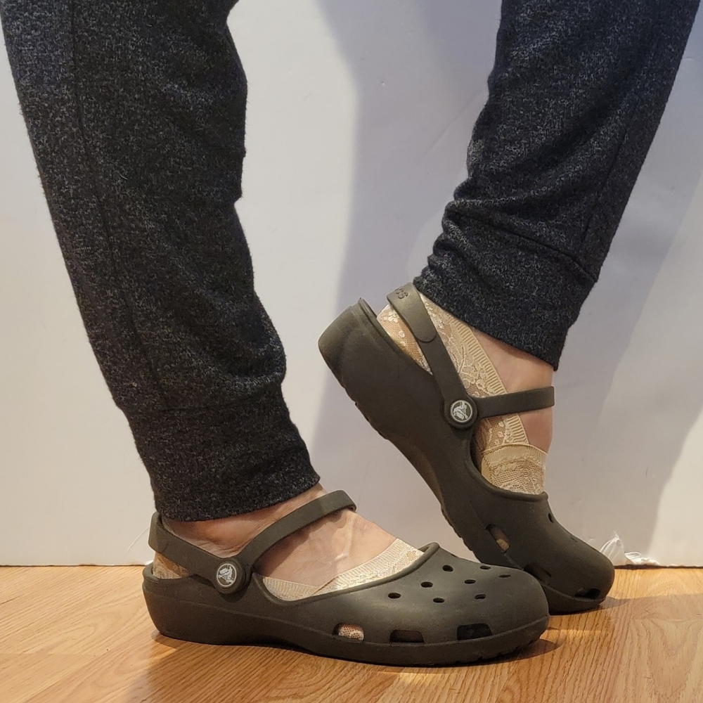 Rare Slimmer Crocs with Extra Strap